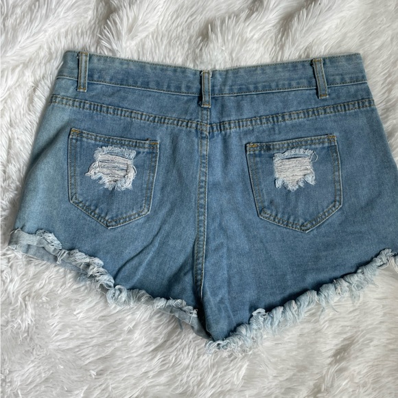 Shein Ripped Jean Shorts XL - Picture 4 of 5